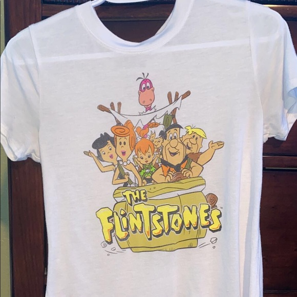 Flintstone Cartoon T-Shirt - Picture 1 of 3